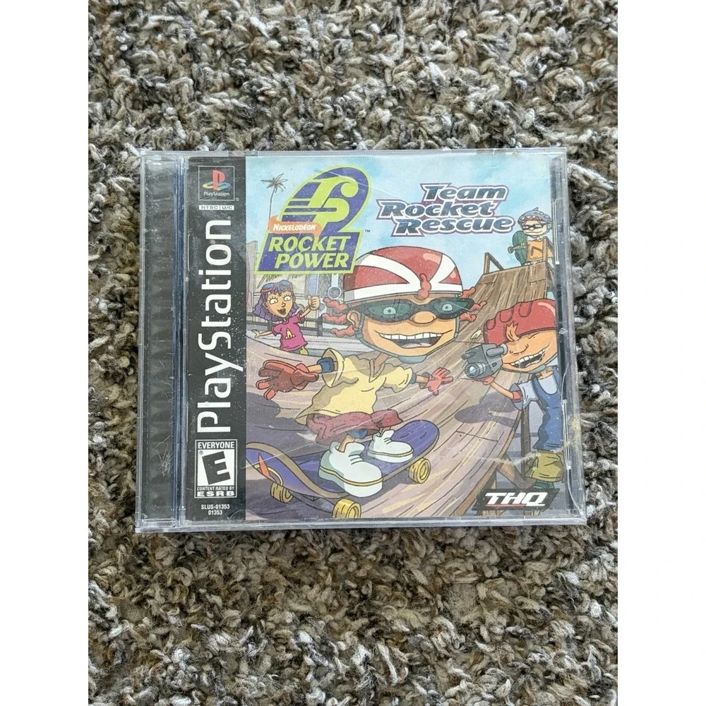 Rocket Power Team Rocket Rescue PlayStation PS1 CIB Nickelodeon Black Label